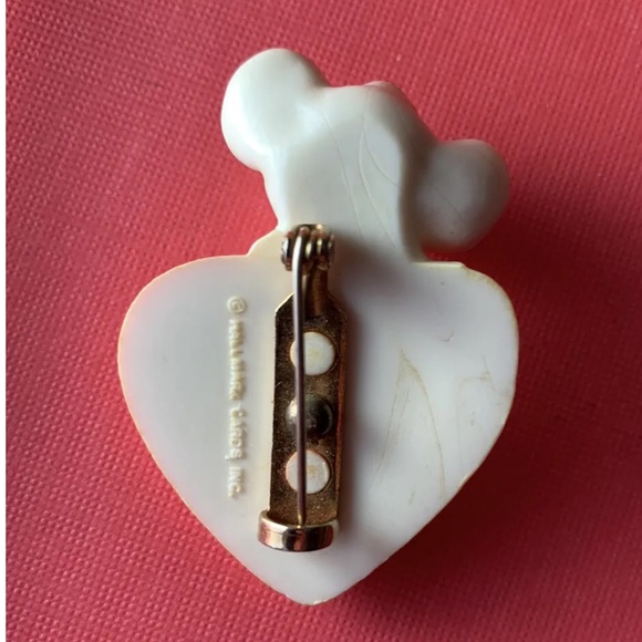 HALLMARK Vintage 1980’s Hi Cutie! Valentine’s Day Mouse & Heart Lapel Brooch Pin - Picture 4 of 5